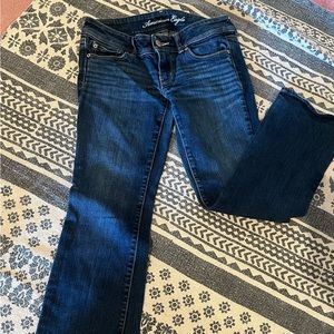 Short Slim boot dark wash American eagle jeans